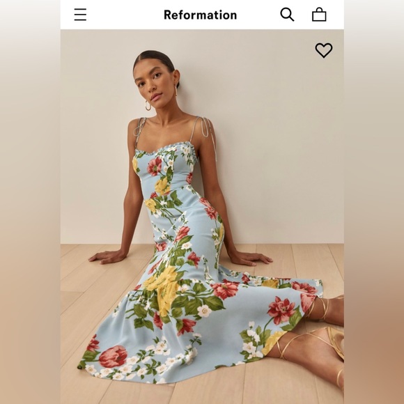 SOLD Reformation Enya Dress New Size 6 - Picture 1 of 7